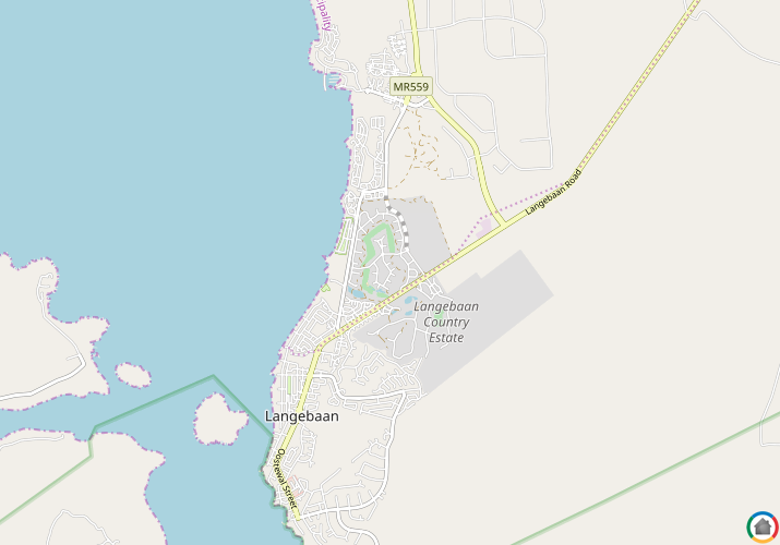 Map location of Langebaan Country Estate